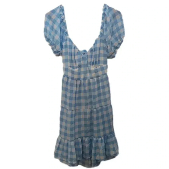 JUNIORS Womens Almost Famous Tie Back Short Mini Dress - Picture 1 of 10